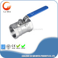 Stainless steel 304 316 1pc ball valve